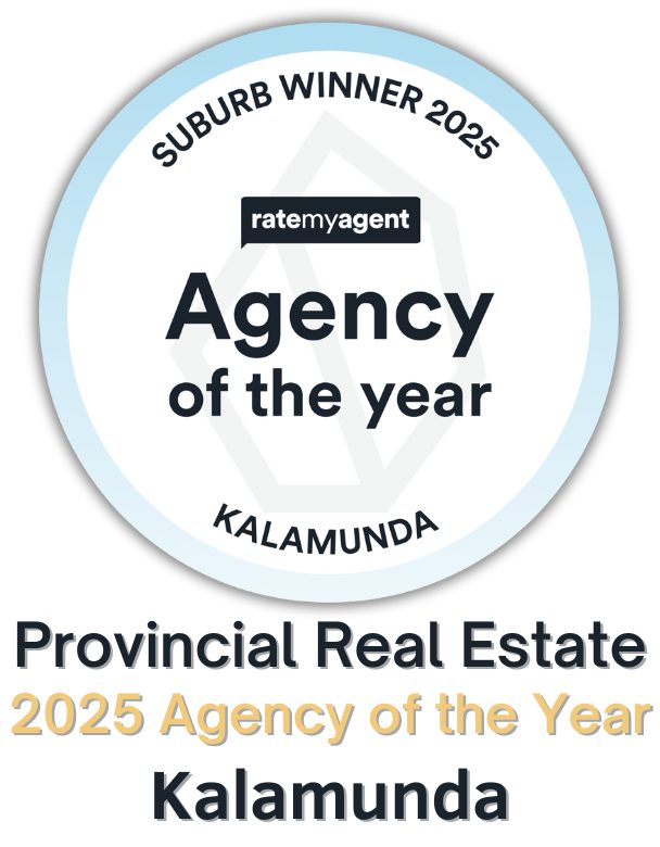 KALAMUNDA Suburb winner 2025 – RATE MY AGENT - Awarded to Provincial Real Estate