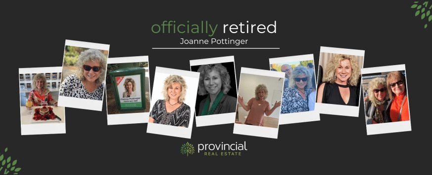 Joanne Pottinger has officially retired from Provincial Real Estate